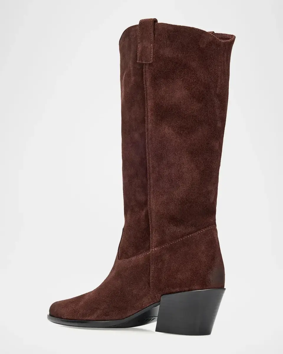 Staud 55mm Monty Suede Cowboy Boots | Thumbnail 4 Staud 55mm Monty Suede Cowboy Boots | Thumbnail 4