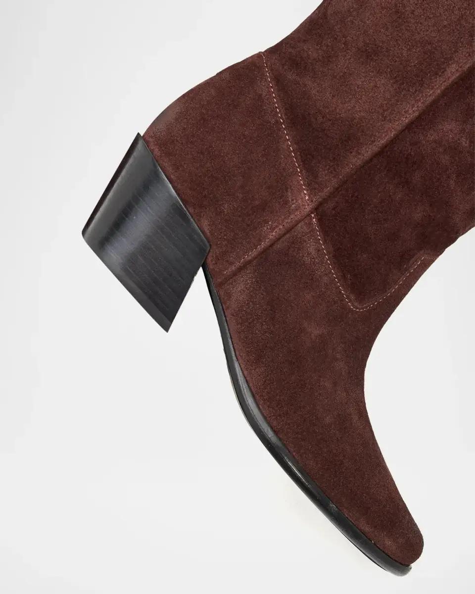 Staud 55mm Monty Suede Cowboy Boots | Thumbnail 5 Staud 55mm Monty Suede Cowboy Boots | Thumbnail 5