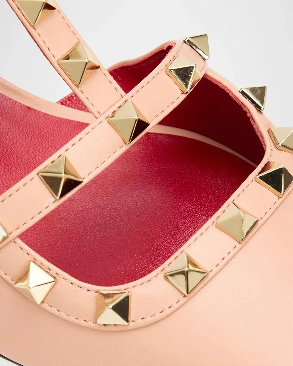 Valentino Garavani 40mm Rockstud Leather Ankle-Strap Pumps | Thumbnail 5 Valentino Garavani 40mm Rockstud Leather Ankle-Strap Pumps | Thumbnail 5