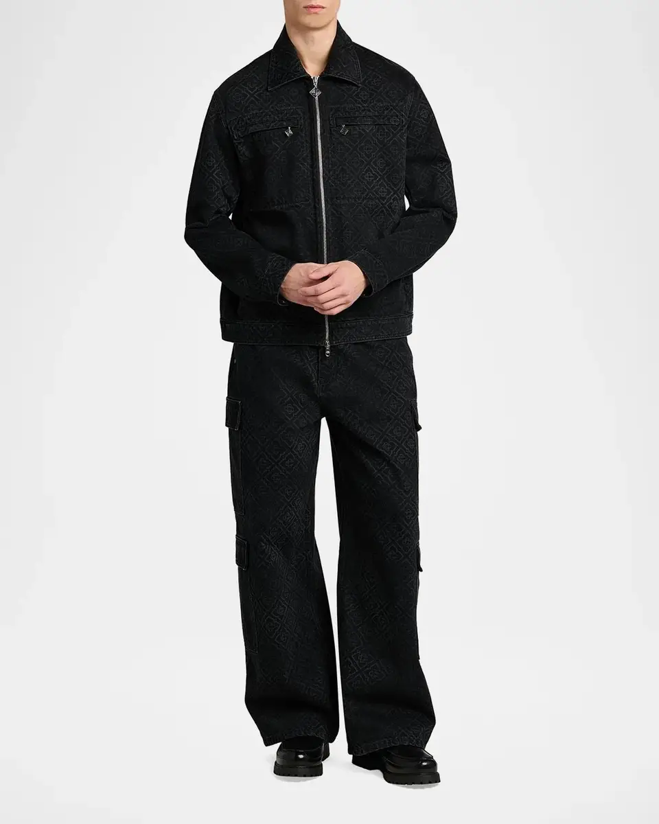 Casablanca Men's Monogram Cargo Jeans | Thumbnail 2