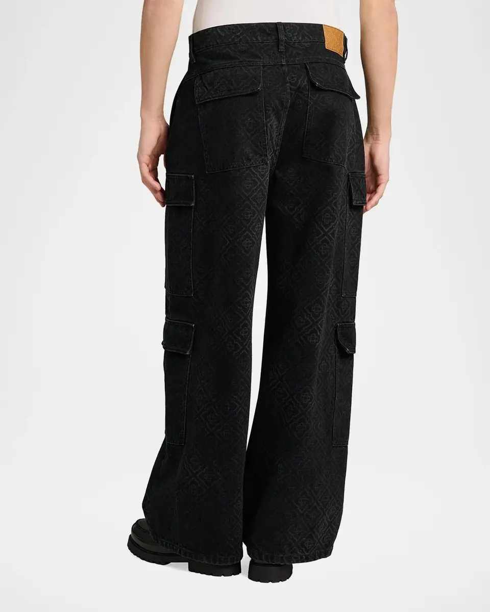 Casablanca Men's Monogram Cargo Jeans | Thumbnail 3