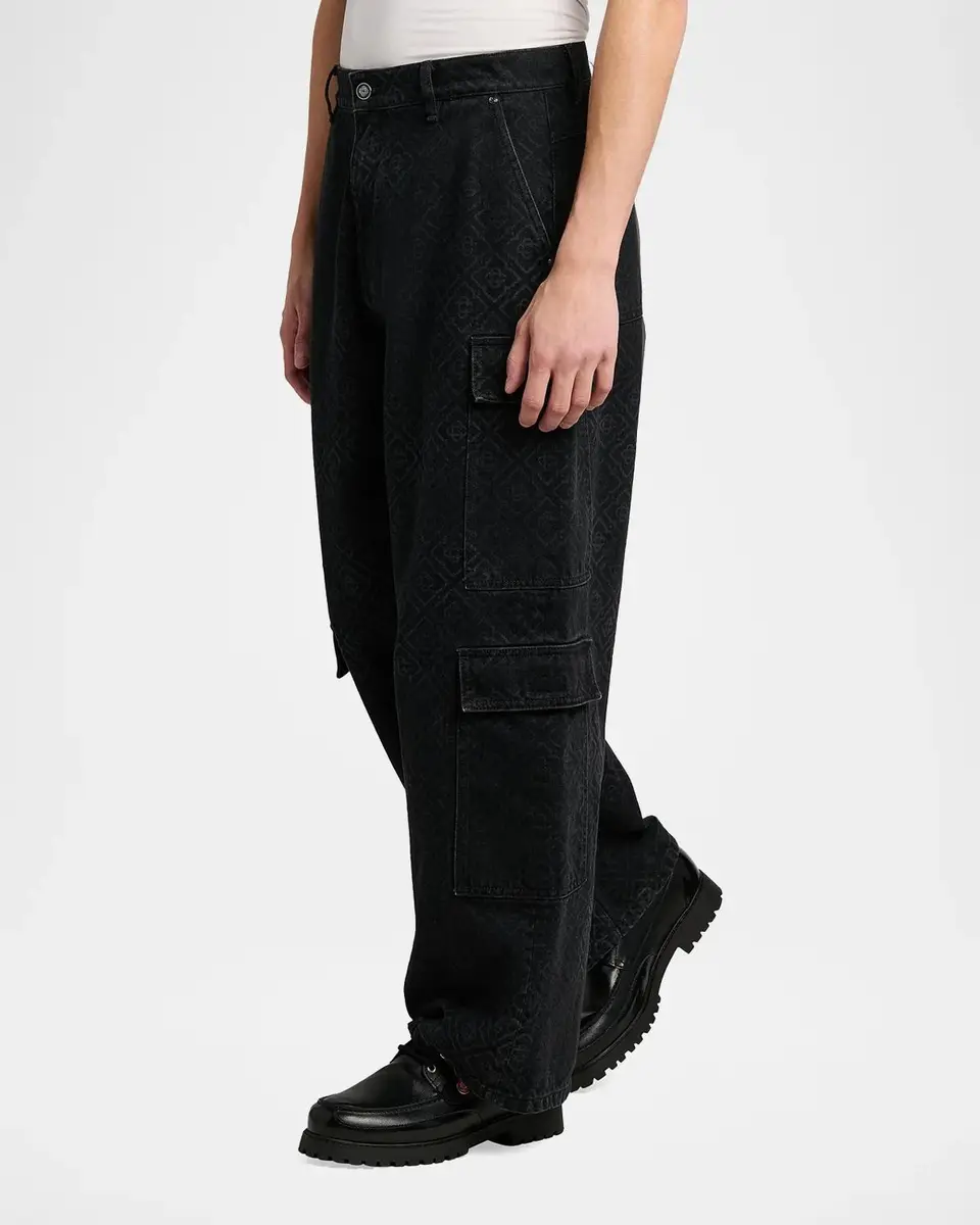 Casablanca Men's Monogram Cargo Jeans | Thumbnail 4