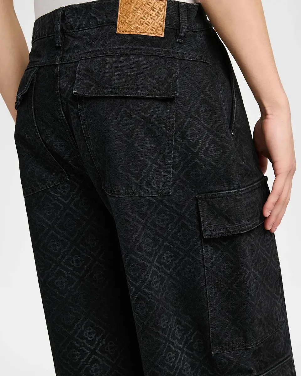 Casablanca Men's Monogram Cargo Jeans | Thumbnail 5