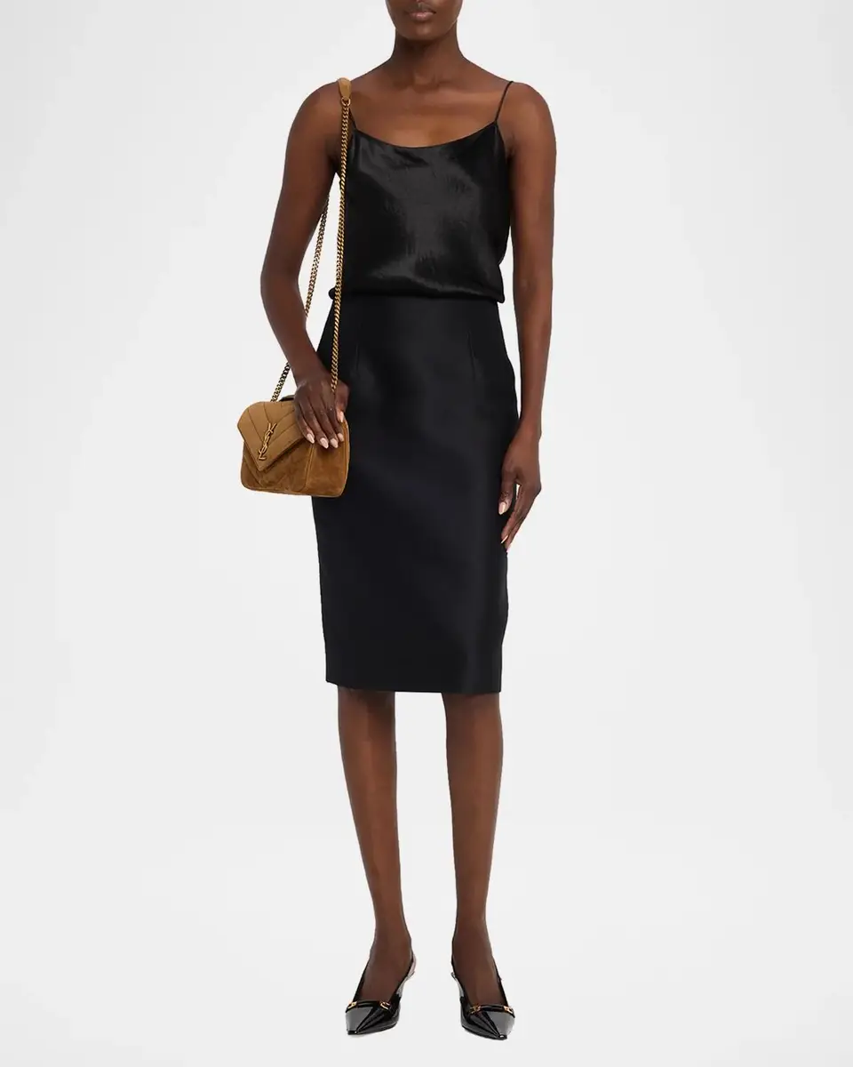 Saint Laurent Loulou Small Quilted Suede Shoulder Bag | Thumbnail 5 Saint Laurent Loulou Small Quilted Suede Shoulder Bag | Thumbnail 5