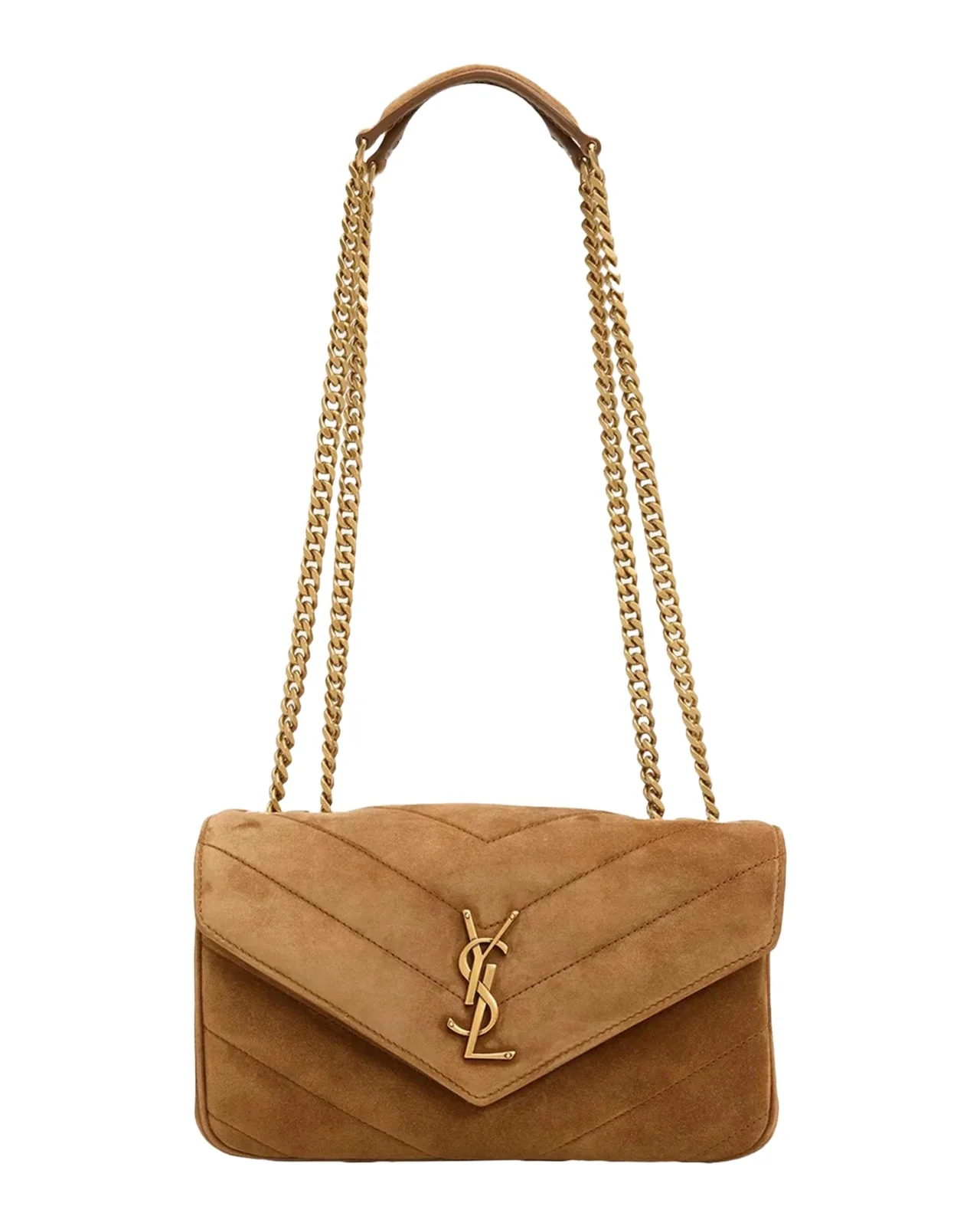 Loulou Small Quilted Suede Shoulder Bag Loulou Small Quilted Suede Shoulder Bag