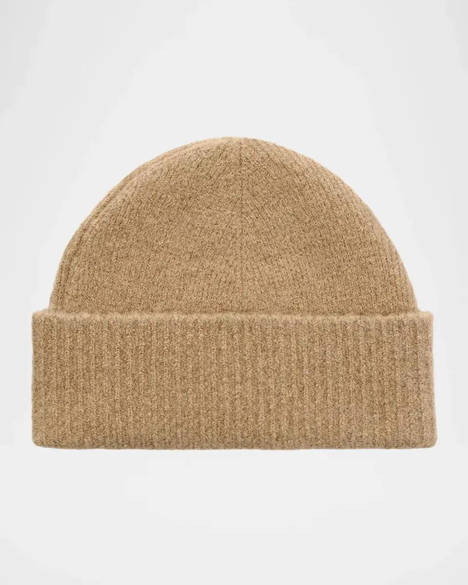 AMI PARIS Logo Alpaca-Blend Knit Beanie Hat | Thumbnail 2 AMI PARIS Logo Alpaca-Blend Knit Beanie Hat | Thumbnail 2