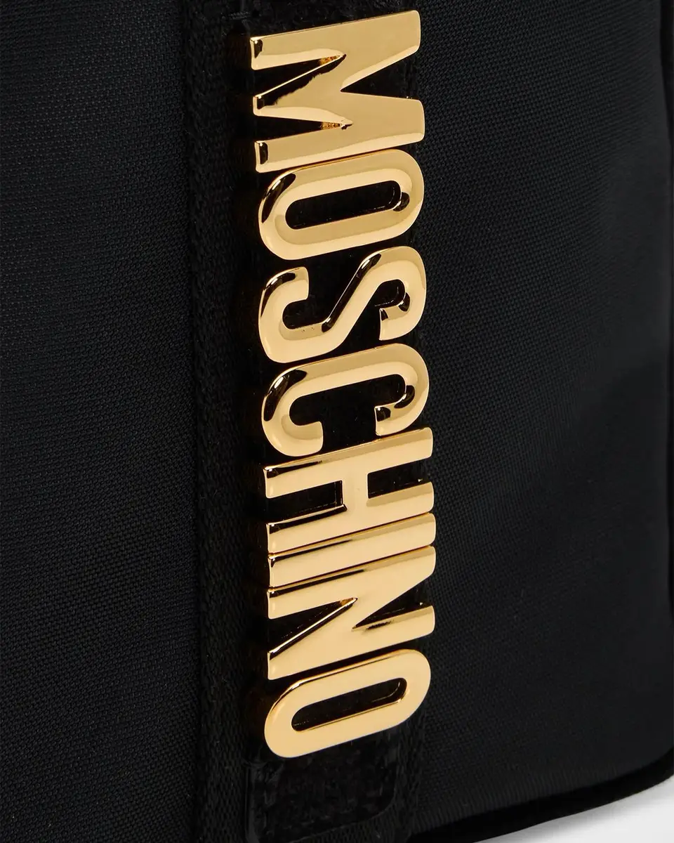 MOSCHINO Men's Metal-Logo Crossbody Bag | Thumbnail 6 MOSCHINO Men's Metal-Logo Crossbody Bag | Thumbnail 6