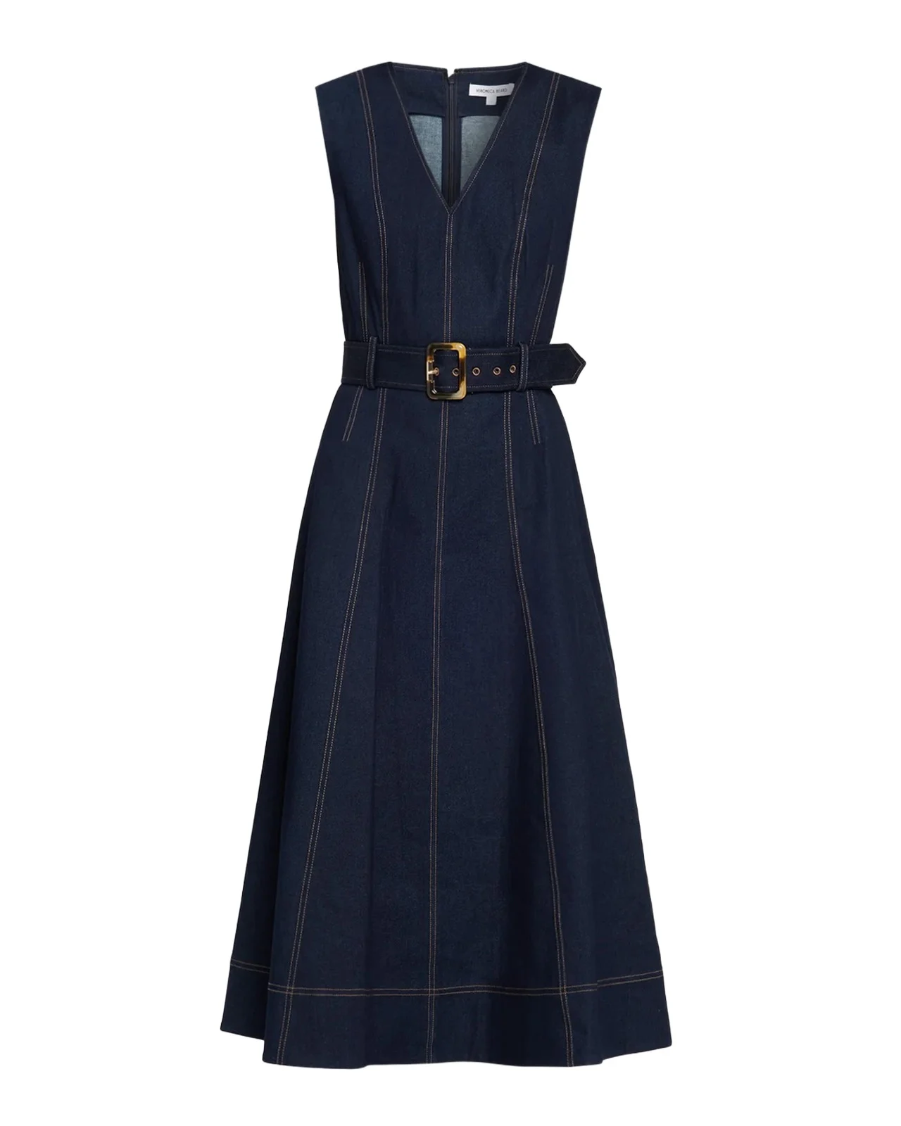 Cosette Belted Denim Midi Dress Cosette Belted Denim Midi Dress