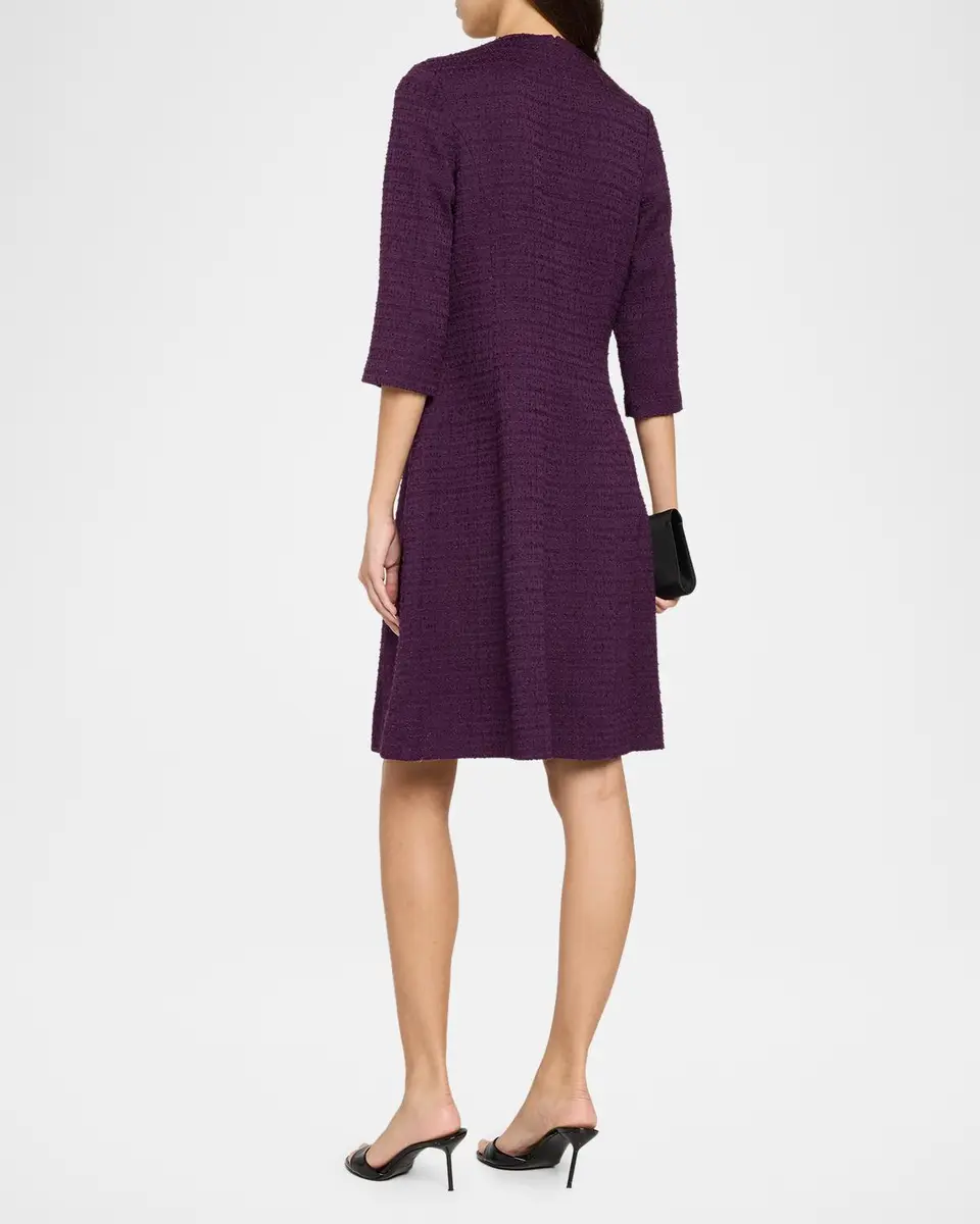 Rickie Freeman for Teri Jon Floral Applique Boucle Dress | Thumbnail 3