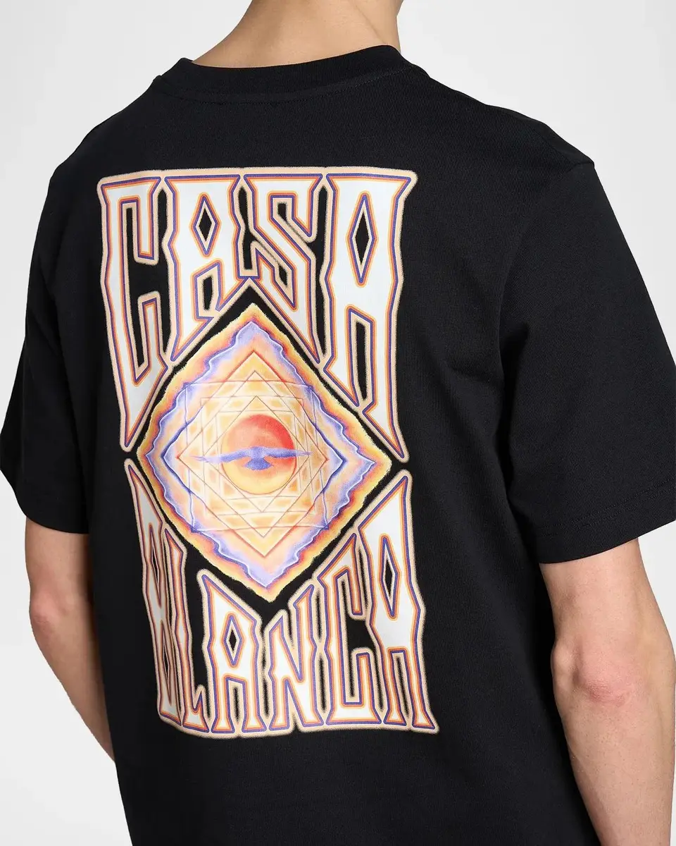 Casablanca Men's Hermon's Mirage-Print Cotton T-Shirt | Thumbnail 5 Casablanca Men's Hermon's Mirage-Print Cotton T-Shirt | Thumbnail 5
