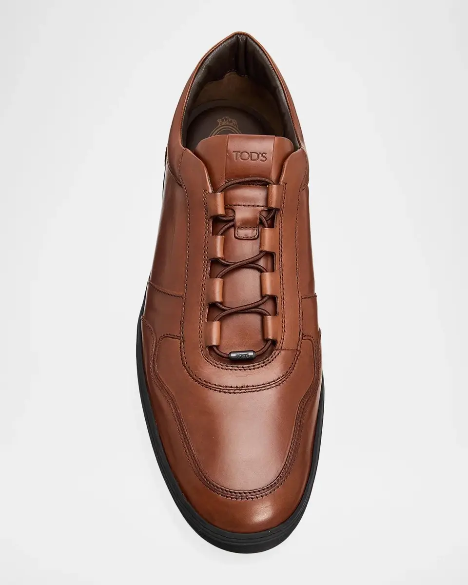 Tod's Men's Leather Slip-On Sneakers | Thumbnail 5 Tod's Men's Leather Slip-On Sneakers | Thumbnail 5