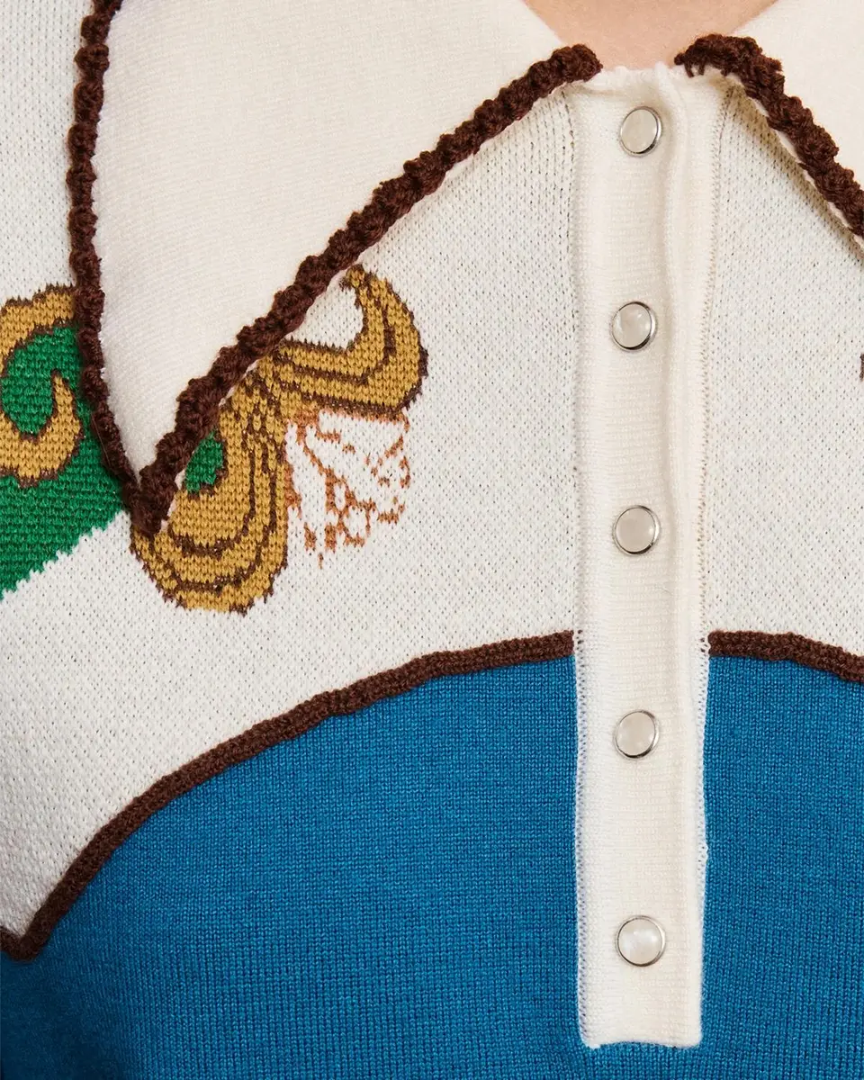 ALÉMAIS Lasso Knit Polo | Thumbnail 3 ALÉMAIS Lasso Knit Polo | Thumbnail 3