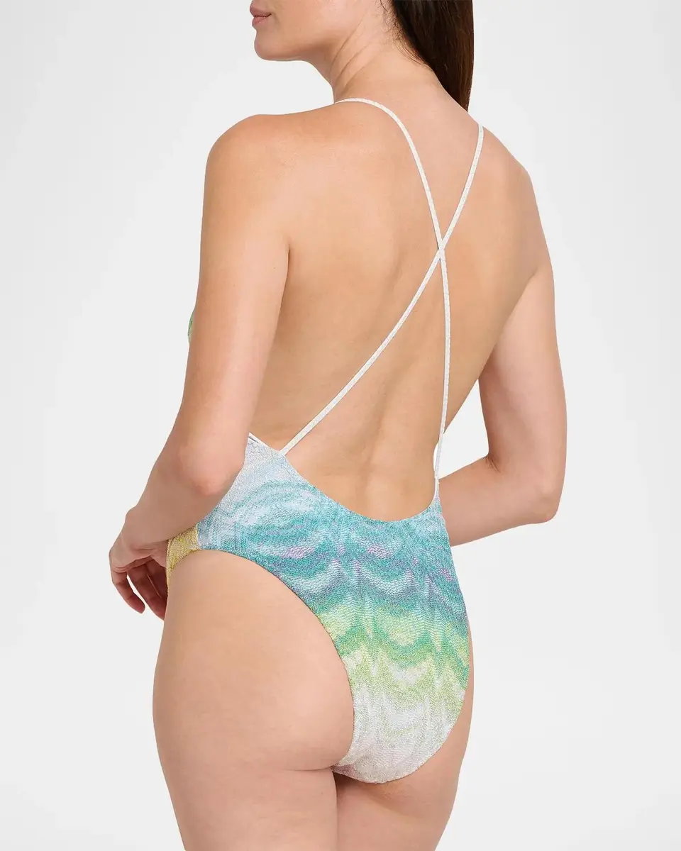 Missoni Chevron Plunge One-Piece Swimsuit | Thumbnail 3 Missoni Chevron Plunge One-Piece Swimsuit | Thumbnail 3