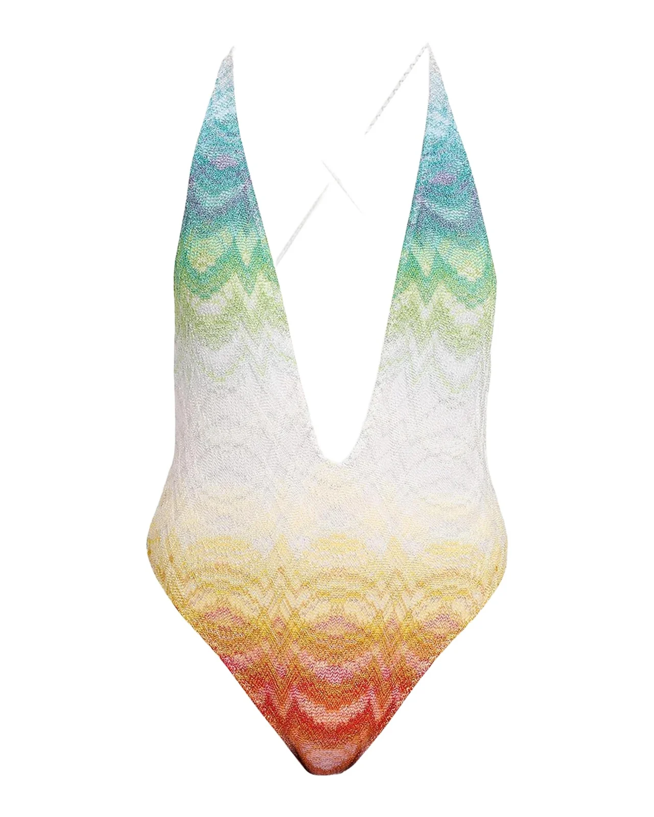 Chevron Plunge One-Piece Swimsuit Chevron Plunge One-Piece Swimsuit