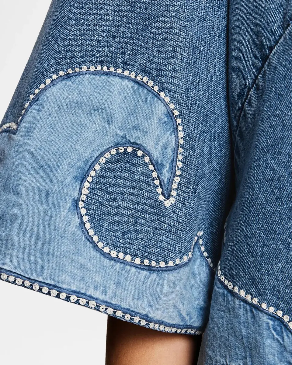 ALÉMAIS Jesse Studded Denim Mini Dress | Thumbnail 4