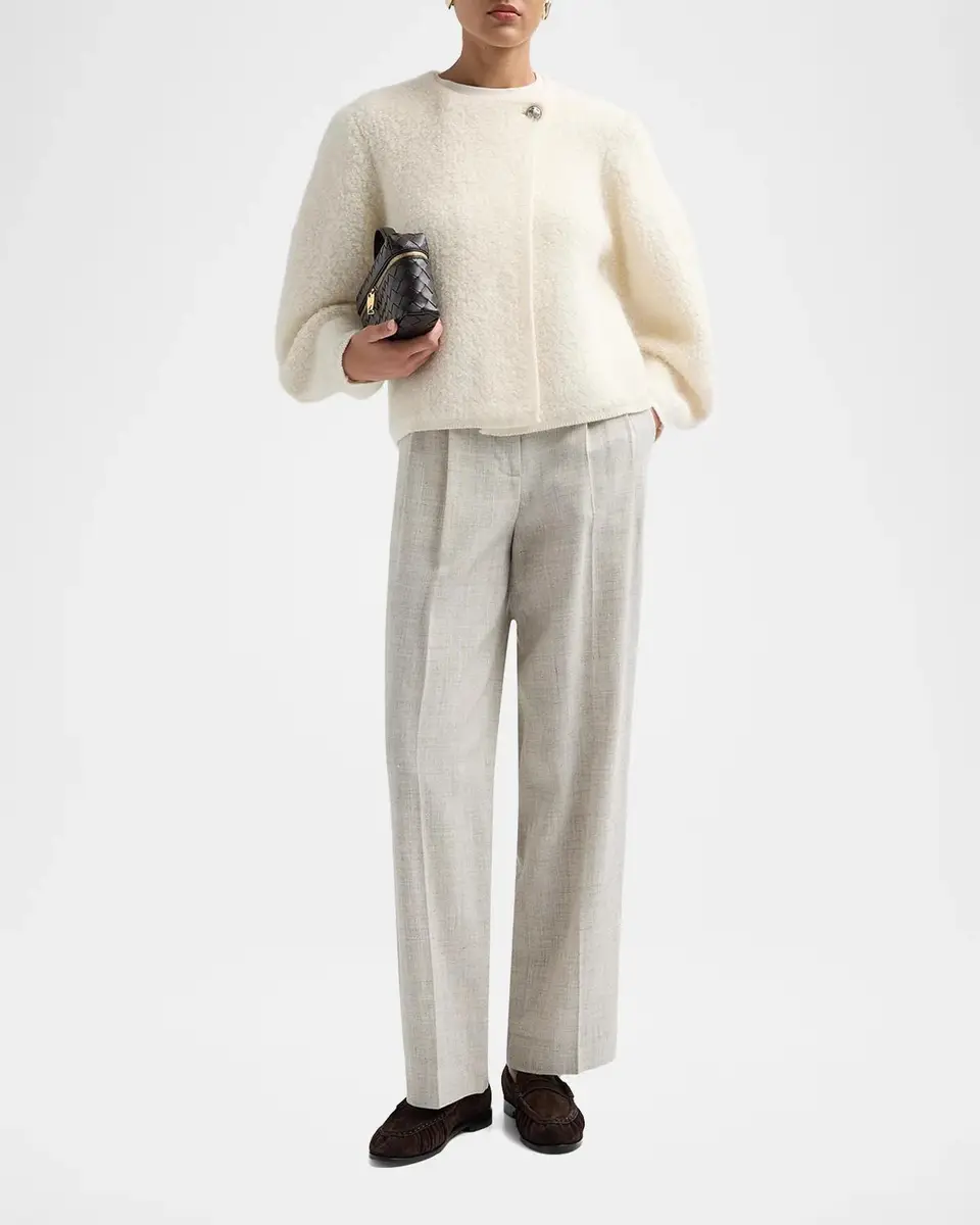 Ba&sh Fida Wool-Blend Blouson Cardigan | Thumbnail 2