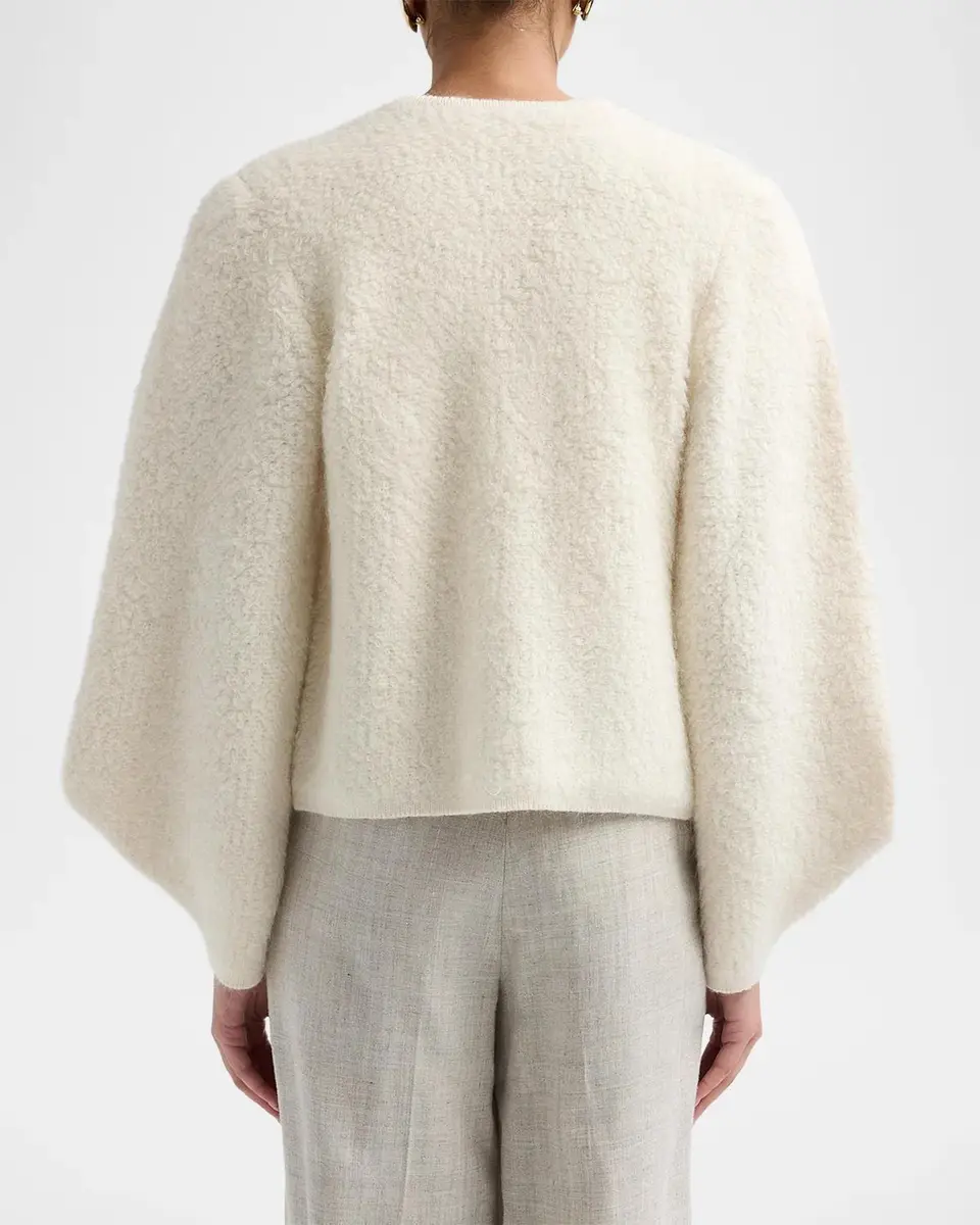 Ba&sh Fida Wool-Blend Blouson Cardigan | Thumbnail 3