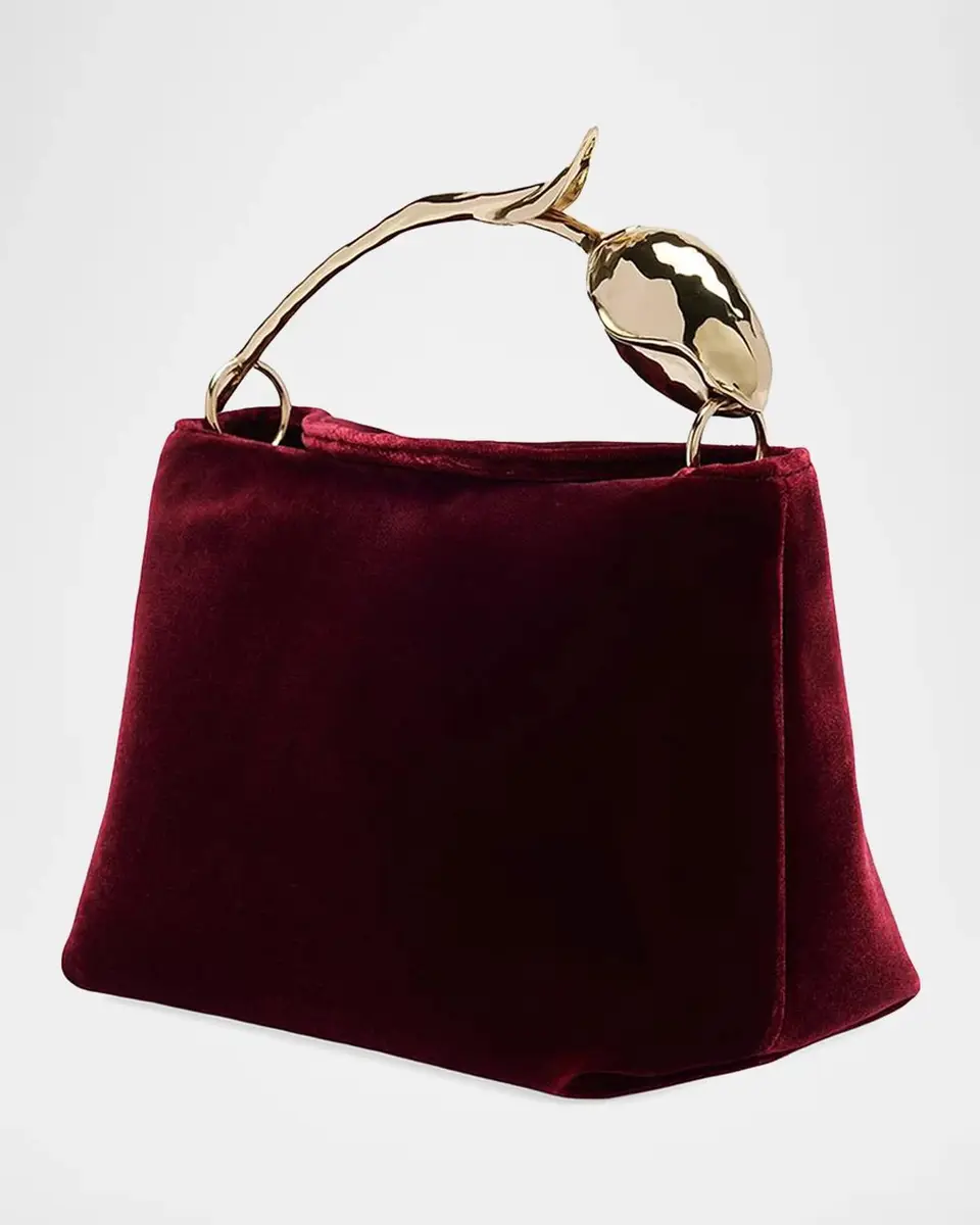 Erdem Bloom Mini Velvet Top Handle Bag | Thumbnail 2 Erdem Bloom Mini Velvet Top Handle Bag | Thumbnail 2