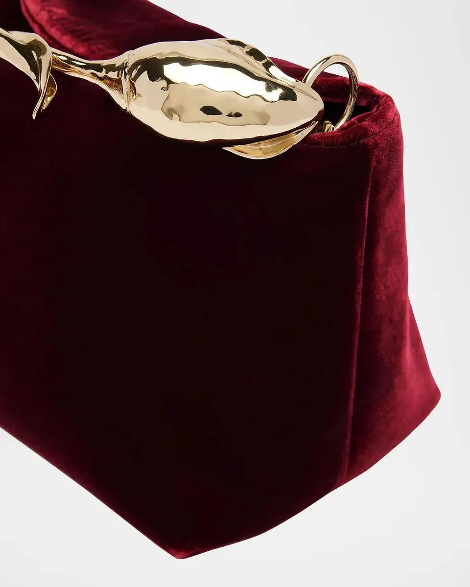 Erdem Bloom Mini Velvet Top Handle Bag | Thumbnail 5 Erdem Bloom Mini Velvet Top Handle Bag | Thumbnail 5