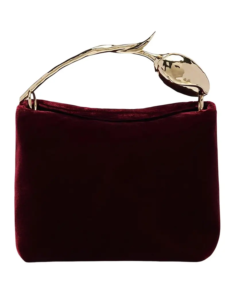 Bloom Mini Velvet Top Handle Bag