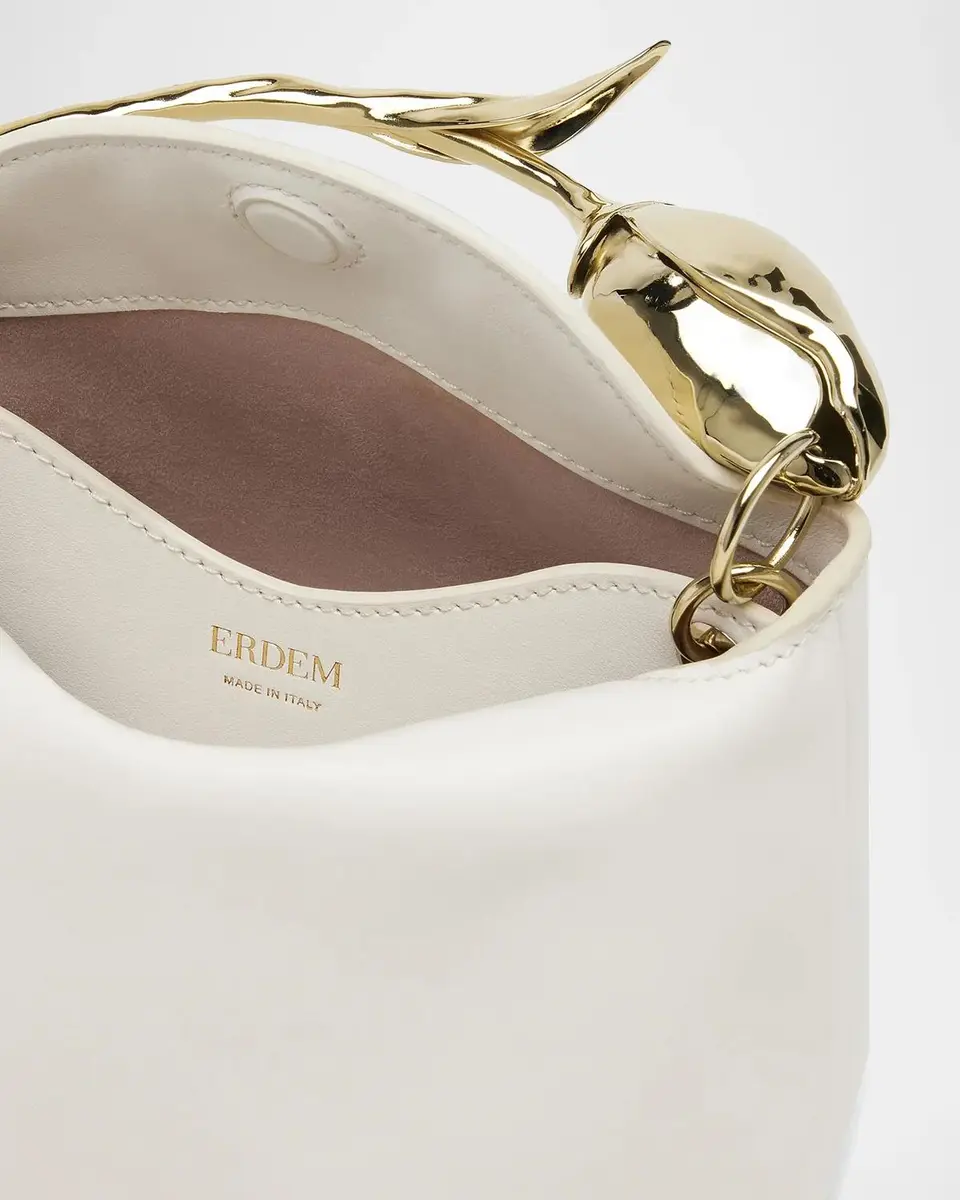 Erdem Bloom Mini Leather Top Handle Bag | Thumbnail 4 Erdem Bloom Mini Leather Top Handle Bag | Thumbnail 4