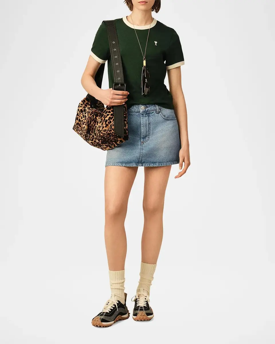 AMI PARIS Denim Mini Skirt | Thumbnail 2 AMI PARIS Denim Mini Skirt | Thumbnail 2