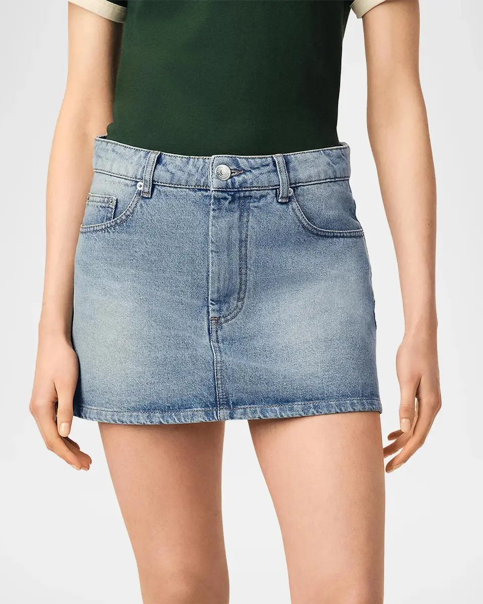 AMI PARIS Denim Mini Skirt | Thumbnail 4 AMI PARIS Denim Mini Skirt | Thumbnail 4
