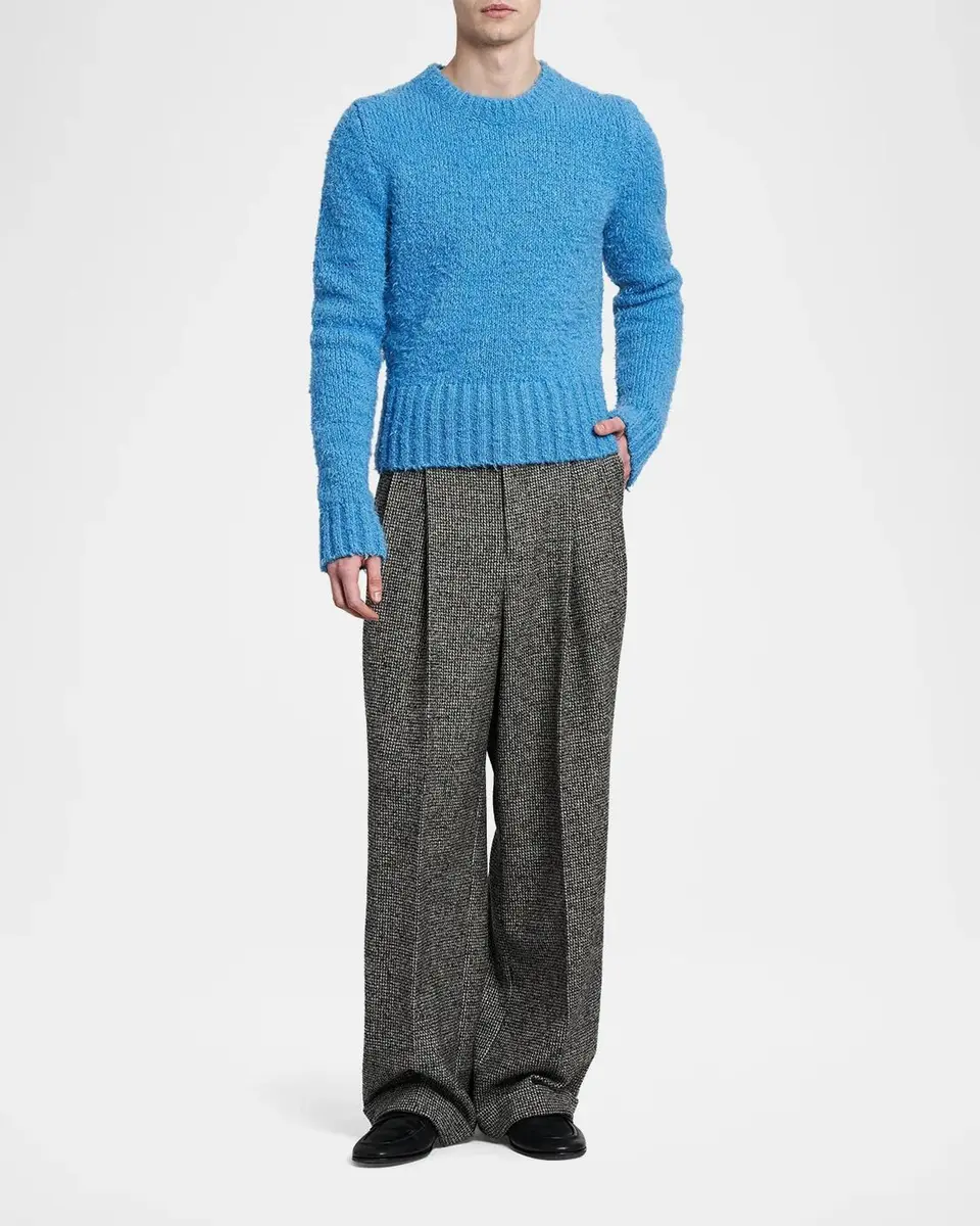 Dolce & Gabbana Men's High Pile Crewneck Sweater | Thumbnail 2 Dolce & Gabbana Men's High Pile Crewneck Sweater | Thumbnail 2