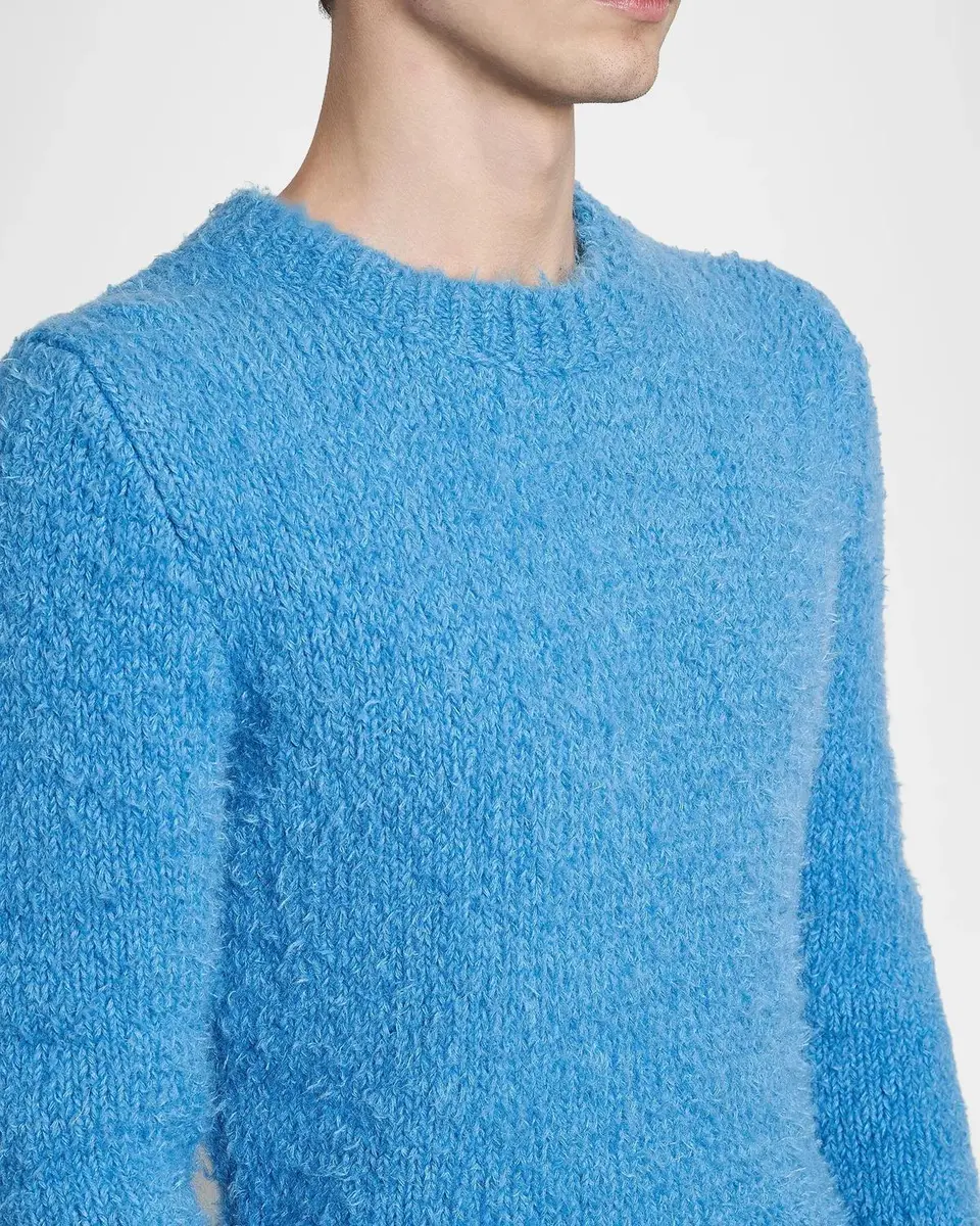 Dolce & Gabbana Men's High Pile Crewneck Sweater | Thumbnail 5 Dolce & Gabbana Men's High Pile Crewneck Sweater | Thumbnail 5