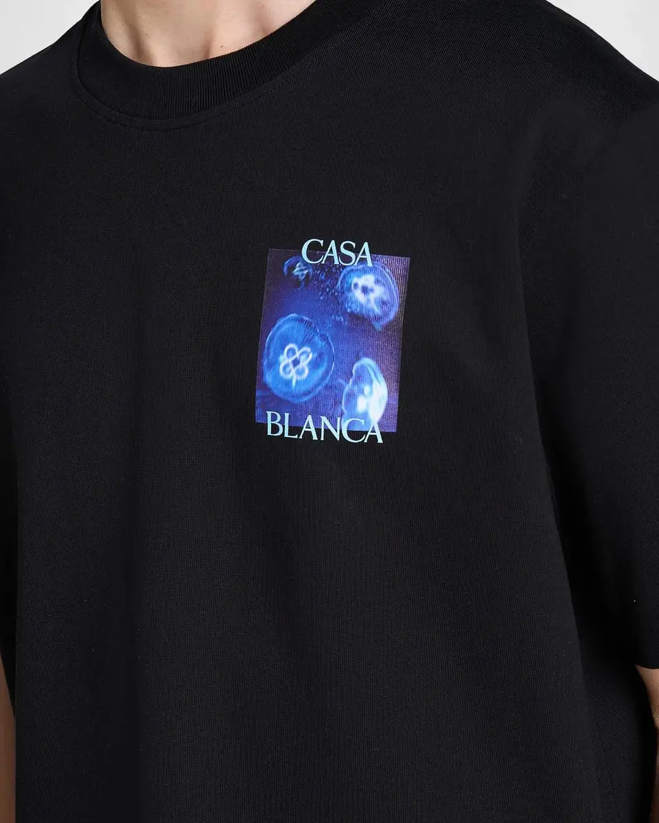 Casablanca Men's Meduse Sportive Printed Cotton T-Shirt | Thumbnail 5 Casablanca Men's Meduse Sportive Printed Cotton T-Shirt | Thumbnail 5
