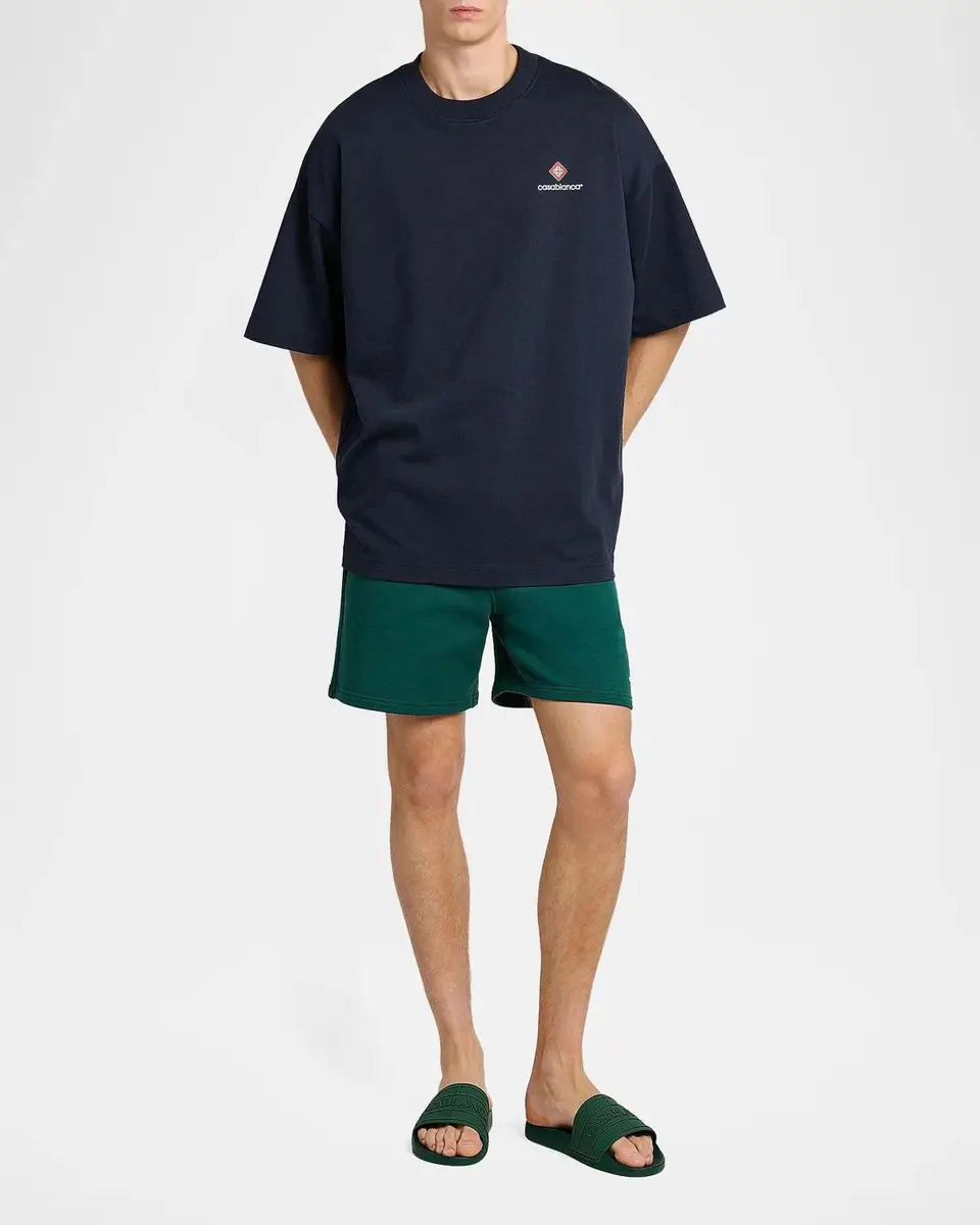 Casablanca Men's Oversized Cotton T-Shirt | Thumbnail 2 Casablanca Men's Oversized Cotton T-Shirt | Thumbnail 2