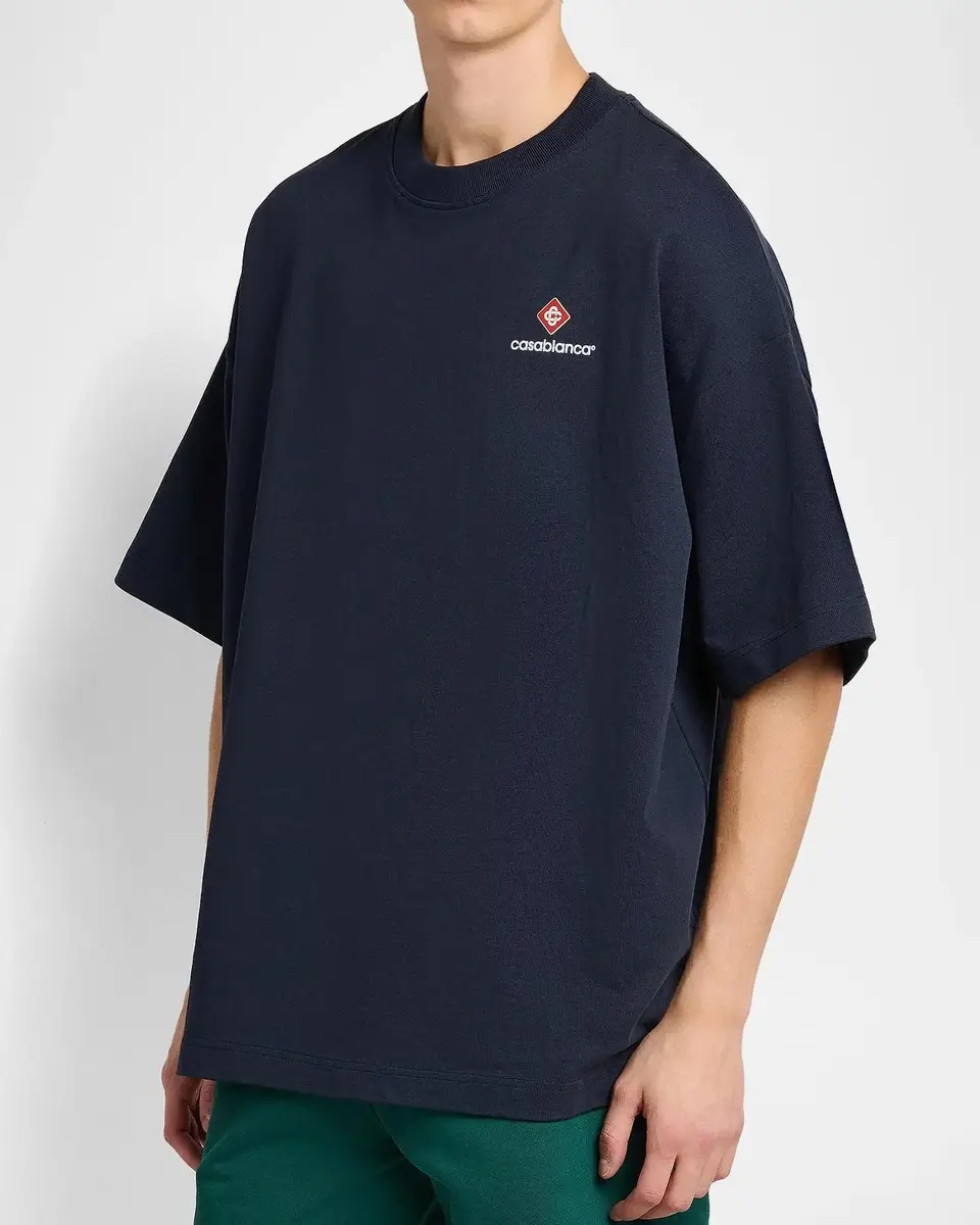 Casablanca Men's Oversized Cotton T-Shirt | Thumbnail 4 Casablanca Men's Oversized Cotton T-Shirt | Thumbnail 4