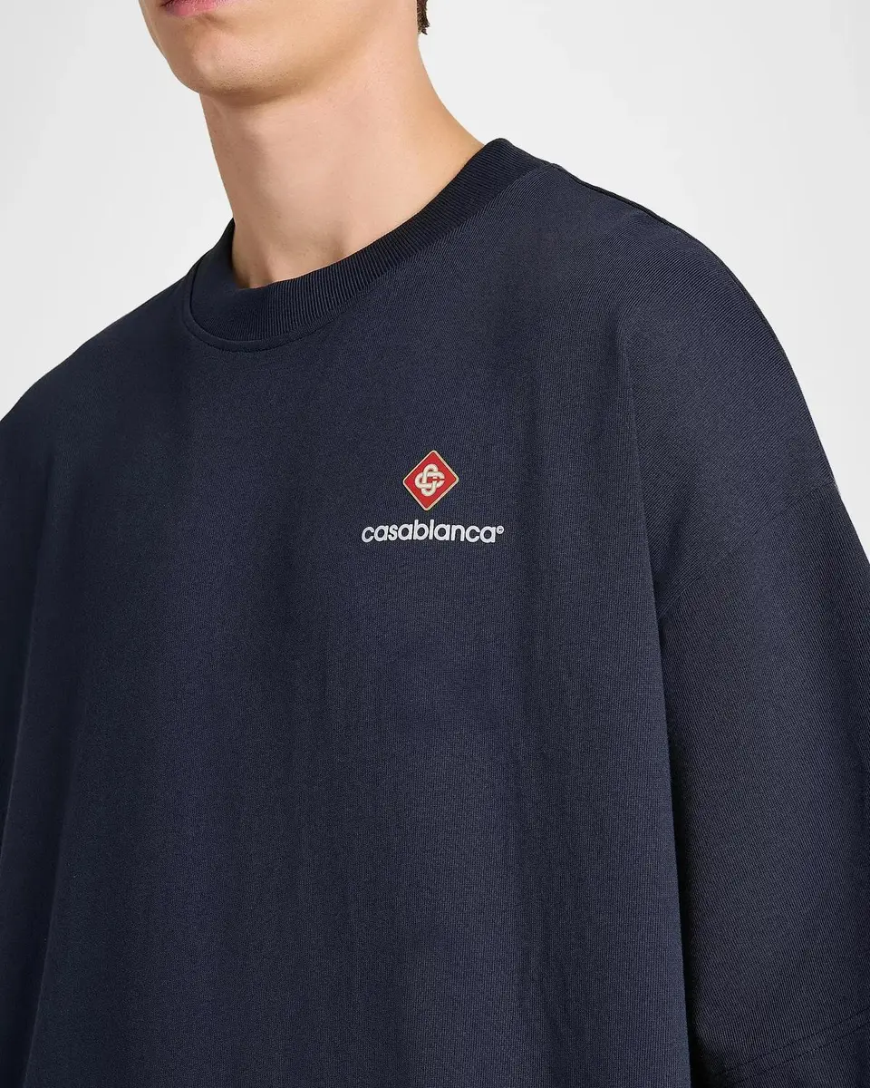 Casablanca Men's Oversized Cotton T-Shirt | Thumbnail 5 Casablanca Men's Oversized Cotton T-Shirt | Thumbnail 5