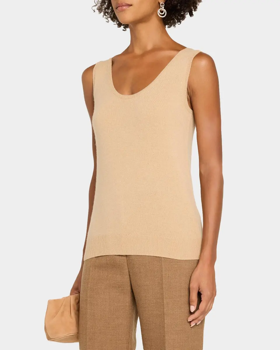 Neiman Marcus Cashmere Collection Cashmere Tank Top | Thumbnail 4 Neiman Marcus Cashmere Collection Cashmere Tank Top | Thumbnail 4