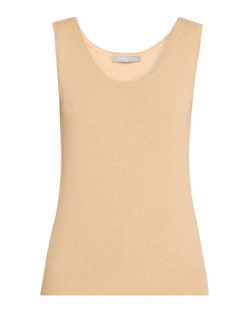 Neiman Marcus Cashmere Collection Cashmere Tank Top