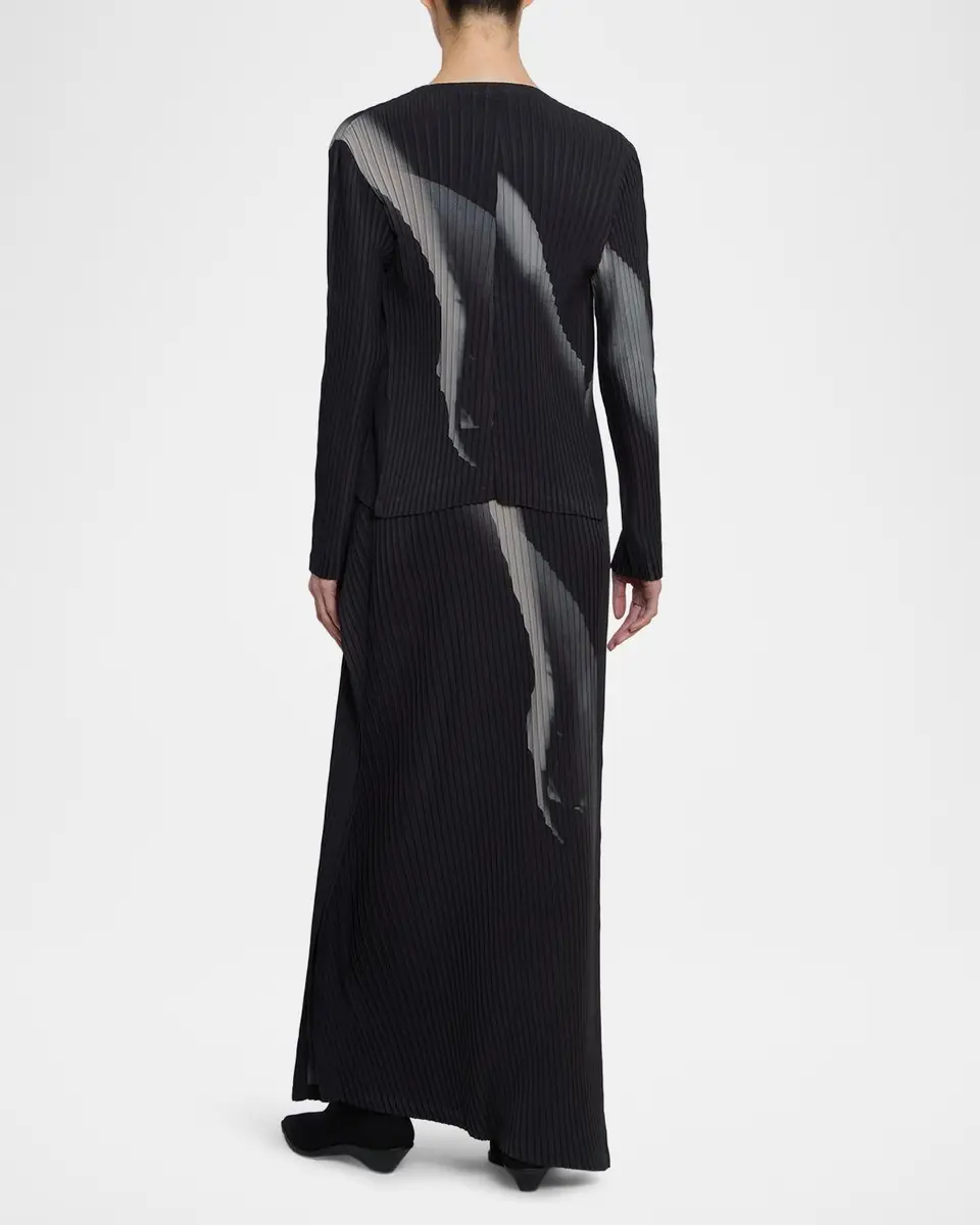 Issey Miyake Hands of Lover Printed Pleated Cardigan | Thumbnail 3