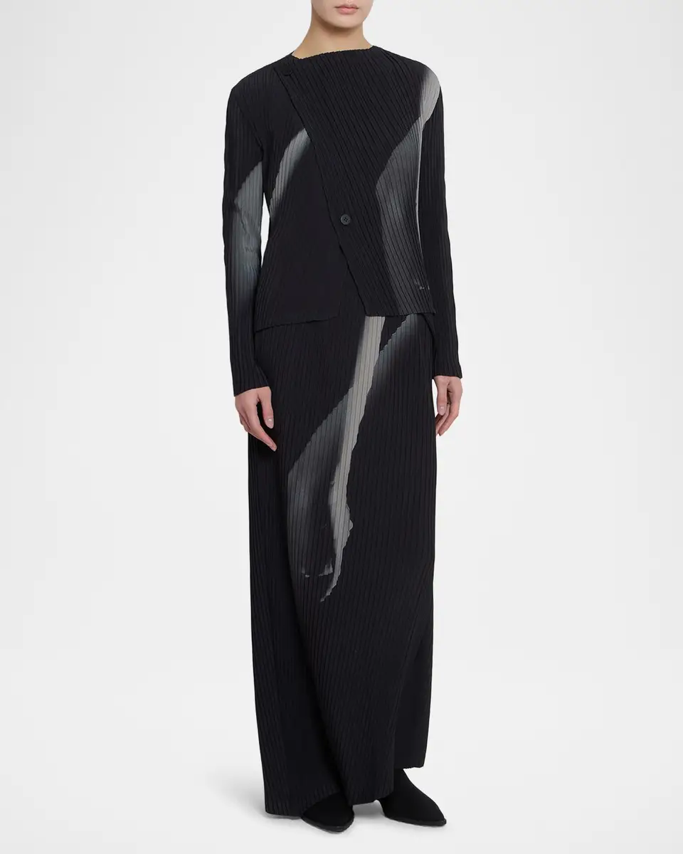 Issey Miyake Hands of Lover Printed Pleated Cardigan | Thumbnail 4