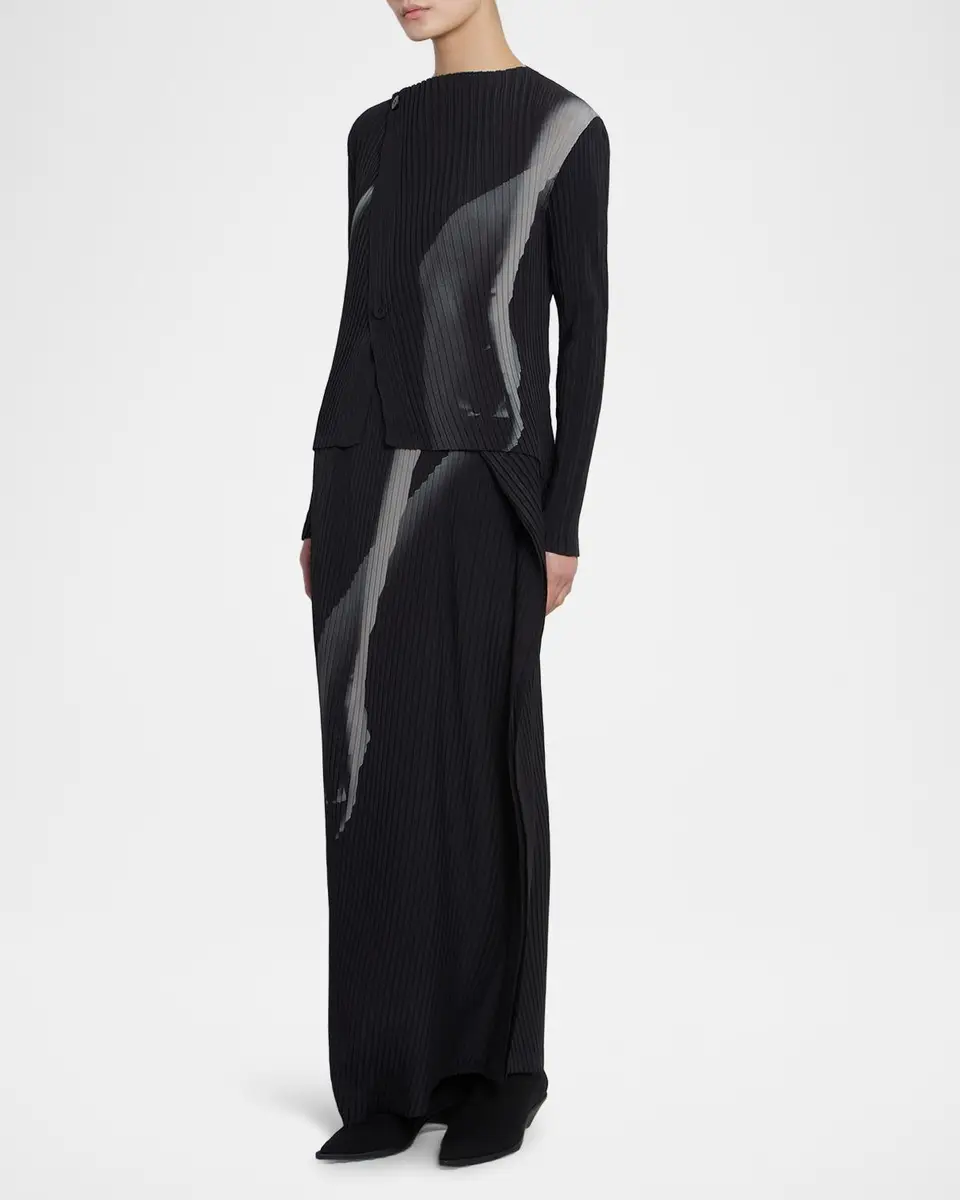 Issey Miyake Hands of Lover Printed Pleated Cardigan | Thumbnail 6