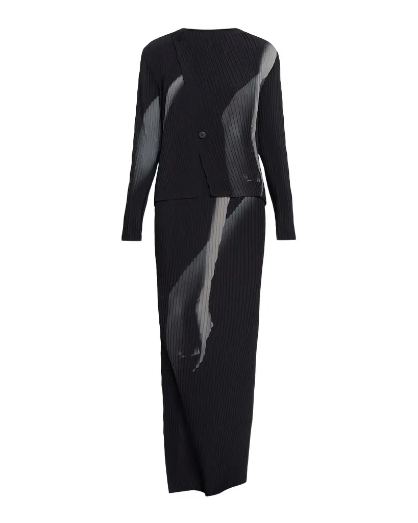 Hands of Lover Printed Pleated Cardigan