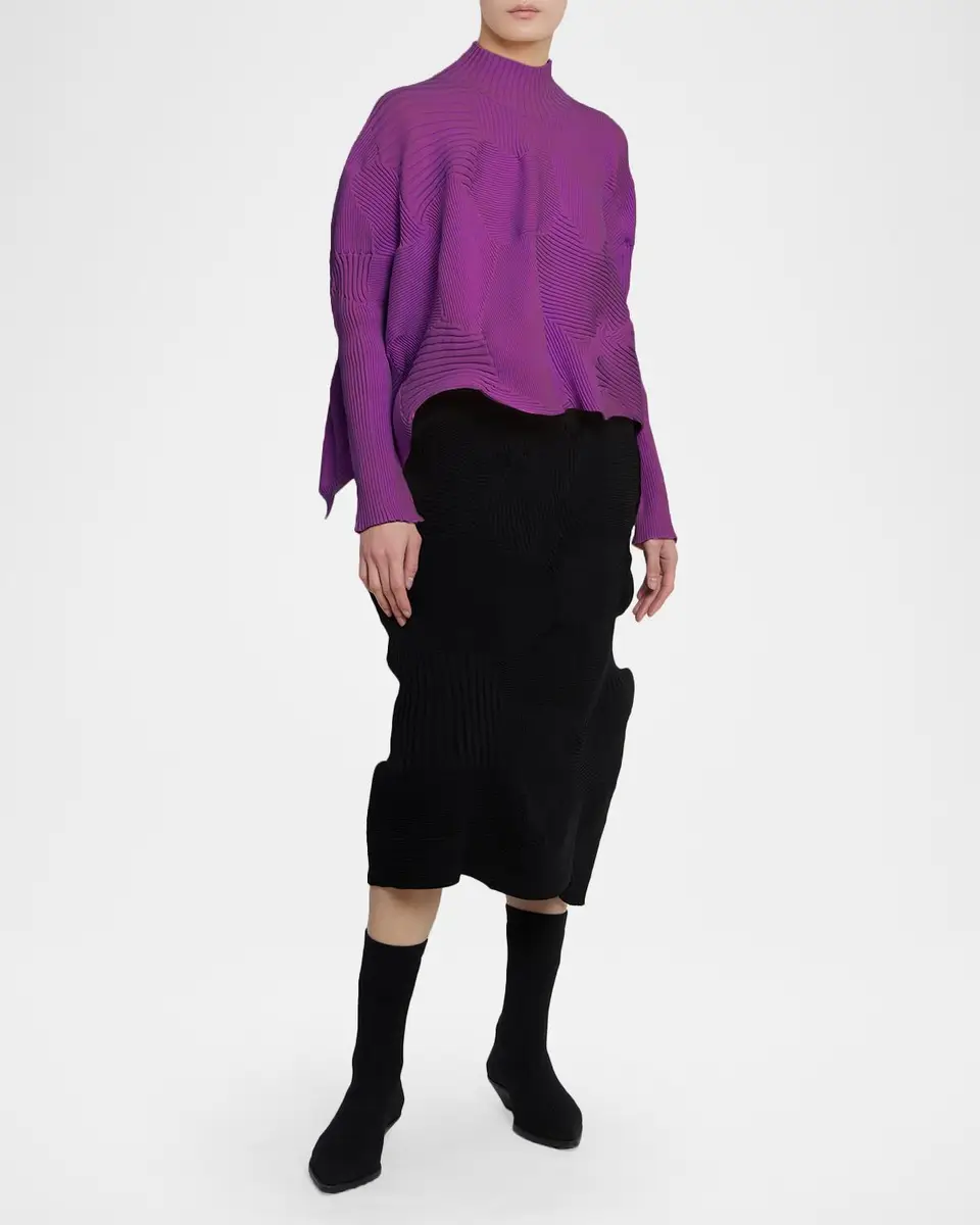 Issey Miyake Kone Kone Rib-Knit Sweater | Thumbnail 2 Issey Miyake Kone Kone Rib-Knit Sweater | Thumbnail 2