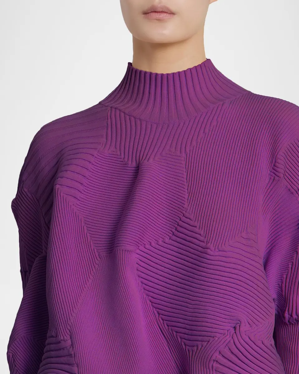 Issey Miyake Kone Kone Rib-Knit Sweater | Thumbnail 4 Issey Miyake Kone Kone Rib-Knit Sweater | Thumbnail 4