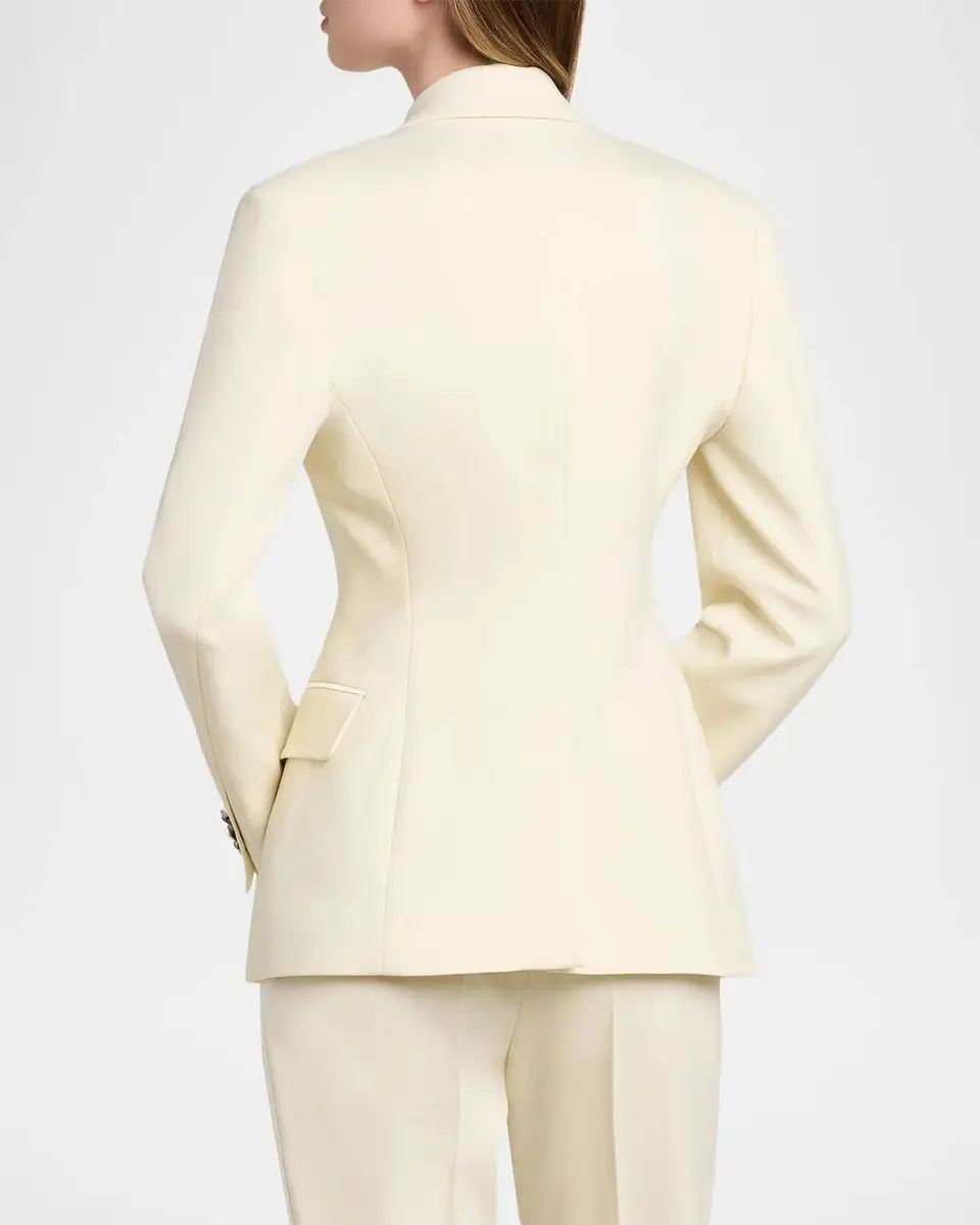 Versace Embroidered Tip Double-Breasted Blazer | Thumbnail 3