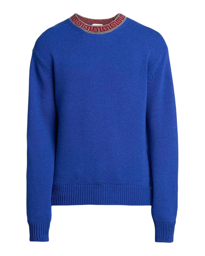 Versace Men's Greca Wool-Cashmere Crewneck Sweater