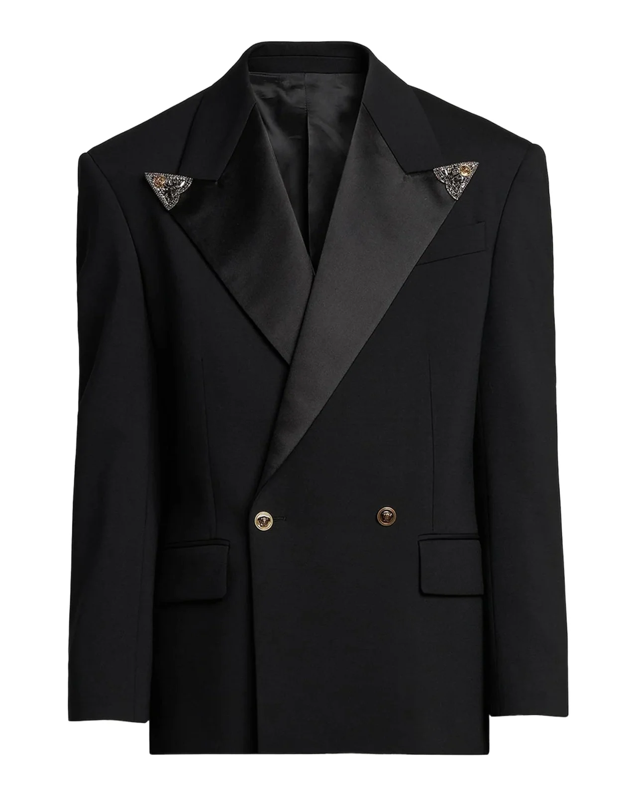 Versace Men's Embellished Stretch Wool Evening Jacket