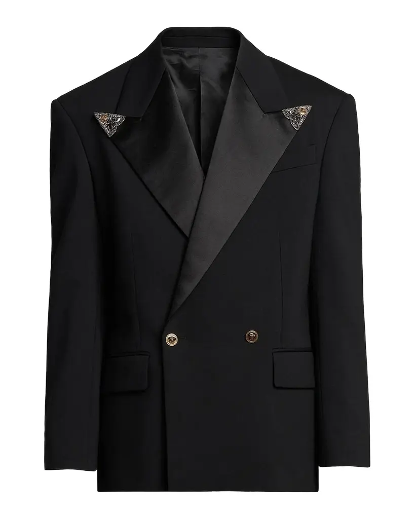 Versace Men's Embellished Stretch Wool Evening Jacket