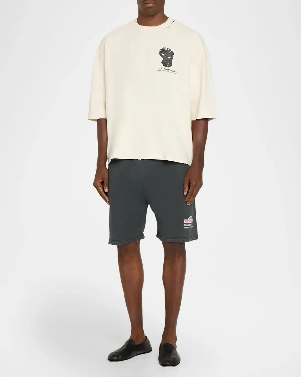 Willy Chavarria Men's Lower Education Cotton T-Shirt | Thumbnail 2
