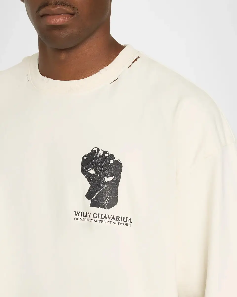 Willy Chavarria Men's Lower Education Cotton T-Shirt | Thumbnail 5
