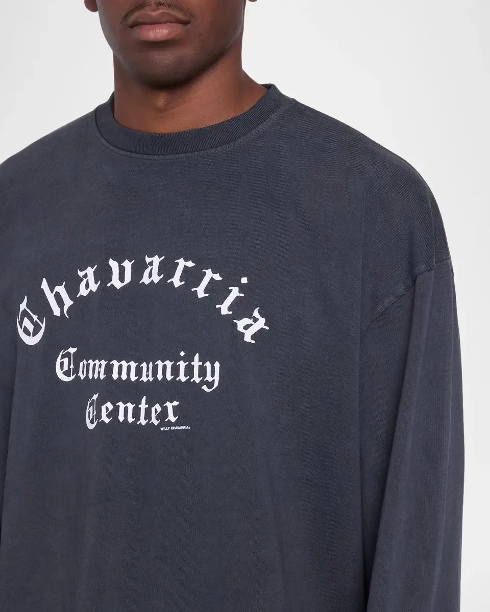 Willy Chavarria Men's Community Center Long-Sleeve T-Shirt | Thumbnail 5 Willy Chavarria Men's Community Center Long-Sleeve T-Shirt | Thumbnail 5