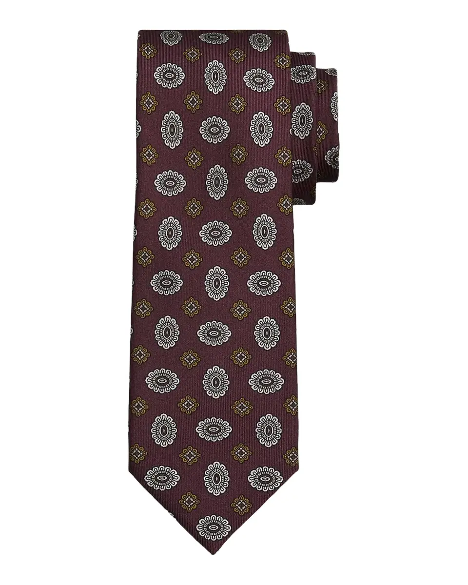 Brioni Men's Medallion Silk Tie | Thumbnail 2 Brioni Men's Medallion Silk Tie | Thumbnail 2