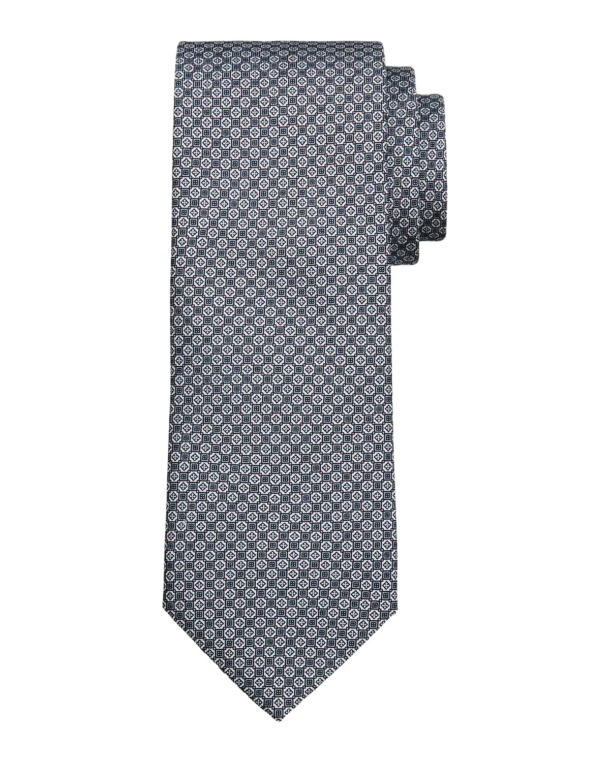 Men's Micro Motif Silk Tie Men's Micro Motif Silk Tie